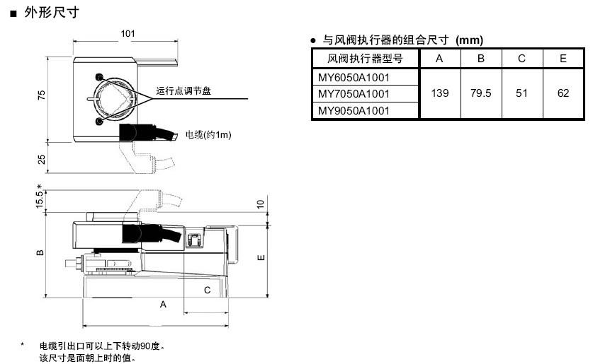QY6051辅助开关尺寸图