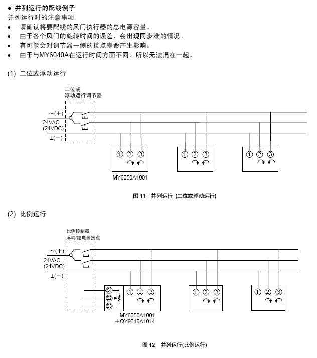 MY6050A风门执行器并列运行图