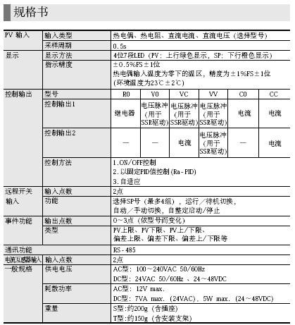 azbil数字显示调节器SDC15规格书
