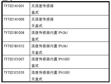TY7321A1001 TY7321A1009 TY7321B1004TY7321B1012 TY7321C1007TY7321C1015辐射温度传感器规格型号