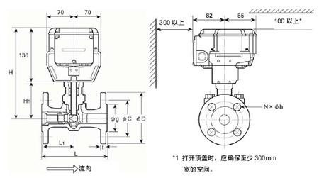 VY5117L0022 VY5117L0041 VY5117L0042执行器尺寸图