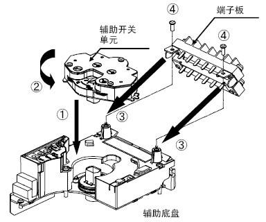 MY3000电动执行器辅助开关安装步骤图