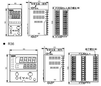 R35数字调节器尺寸图