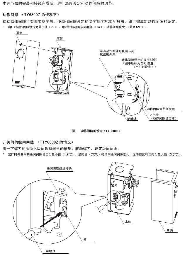 TY6800温度调节器设定图
